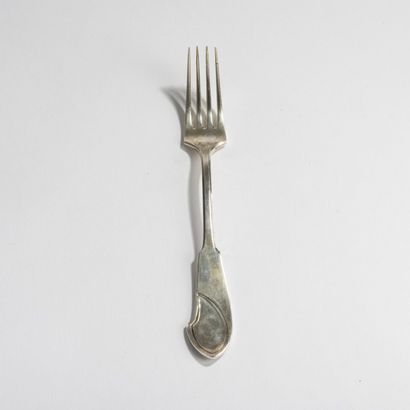  Henry van de Velde, 'Model I' dessert fork, 1903, L. 18.9 cm. Made by Koch & Bergfeld,... Gazette Drouot