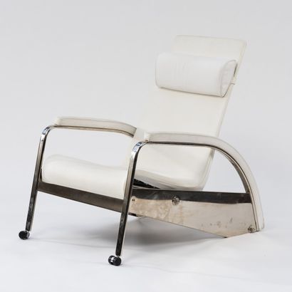  Jean Prouvé, fauteuil 'Visiteur', 1948, H. 93,5 x 63 x 105 cm. Fabriqué par Tecta,... Gazette Drouot