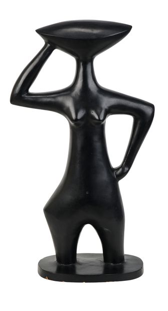 Jean MIOTTE 1926-2016 FEMALE FIGURINE 

Black patina bronze, signed and numbered... Gazette Drouot