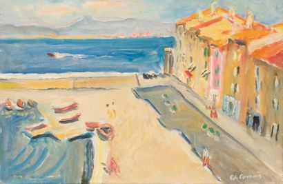 Charles CAMOIN 1879-1965 Un coin de Saint Tropez, 1957
Huile sur toile signée en... Gazette Drouot