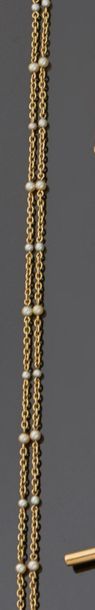 Long necklace chain in 18 k (750 thousandths)...