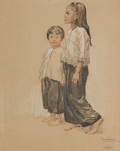 null Paul SARRUT (1882-1969)

Les deux soeurs indochinoises

Dessin au fusain, sanguine...