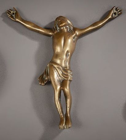 null Christ de procession en bronze (deux doigts cassés).

Fin du XVIe ou début du...