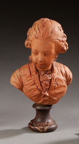 null Ecole du XIXe siècle

Portrait d'enfant en buste 

Terre cuite, signée au dos,...