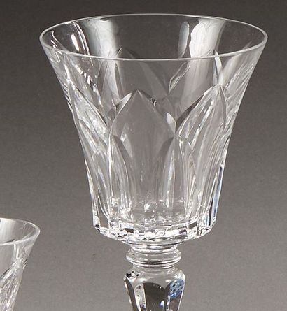 null BACCARAT

Service de verres en cristal taillé comprenant : 

- 12 flutes à champagne

-...