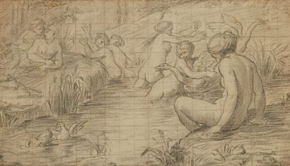 Ecole FRANCAISE du XVIIIe siècle

Le bain...