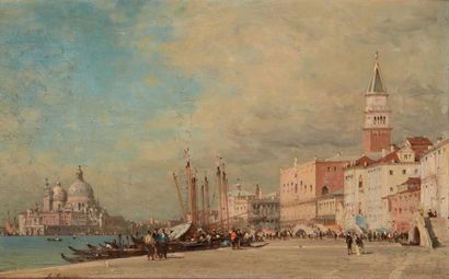null Amedée ROZIER (1831 - 1898)

Venise, Quai des esclaves

Huile sur panneau

Signé...