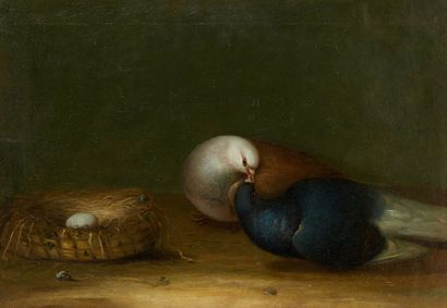null Ecole FRANCAISE du XIXe siècle

Les pigeons amoureux

Huile sur toile (restaurations)

40...