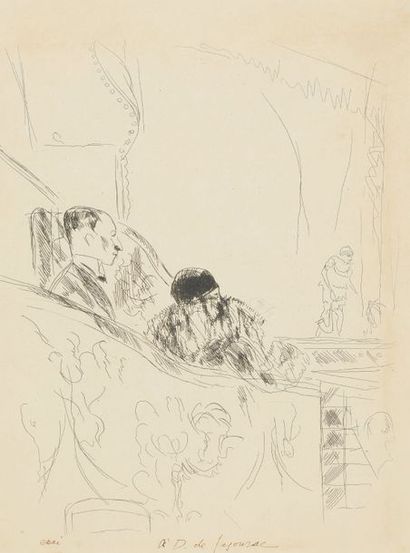 null André Albert Marie DUNOYER DE SEGONZAC (1884-1974)

Le balcon à l'Opéra

Gravure...