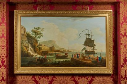 Huile sur toile d'après Joseph Vernet (1714-1789)

Marine...