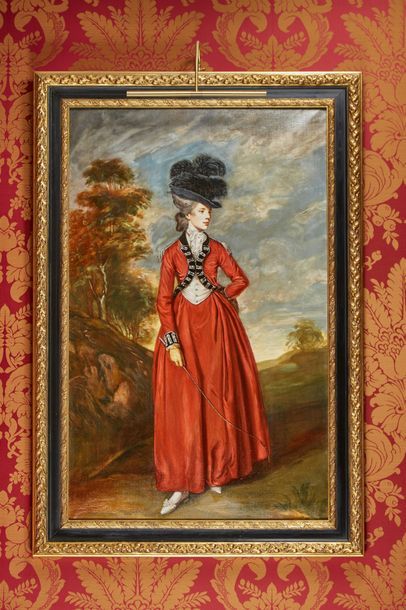 null D'après Joshua REYNOLDS (1723-1792)

"Portrait de Lady Worsley en tenue d'amazone...