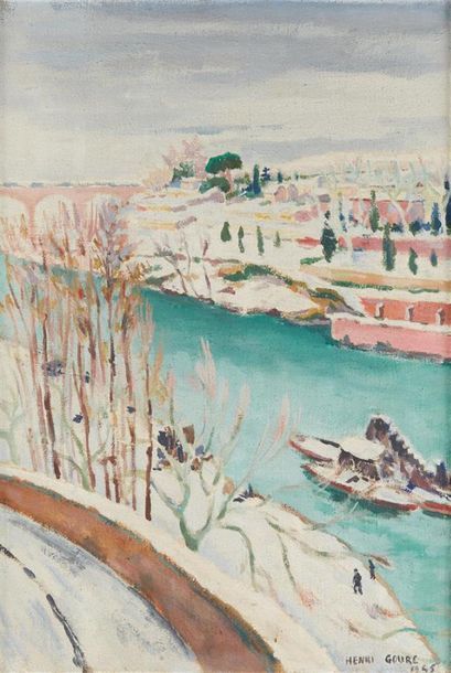 null Henri GOURE (XXe)

Paysage de neige à la rivière

Huile sur toile signée en...
