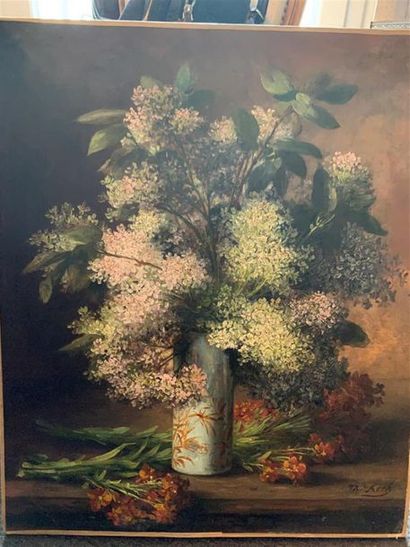 null Ecole MODERNE du XXe siècle

Bouquet de fleurs dans un vase

Huile sur isorel,...
