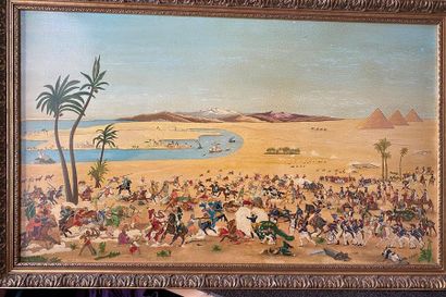 null R.AUVRAY (XXe siècle)

Bataille Napoléonnienne en Egypte

Huile sur panneau...