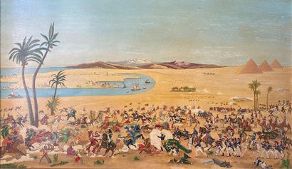 null R.AUVRAY (XXe siècle)

Bataille Napoléonnienne en Egypte

Huile sur panneau...