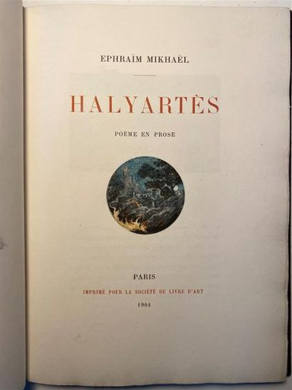 null EPHRAIM MIKHAEL, Halyartes, poèmes en prose, illustrations de Paul Gervais,...