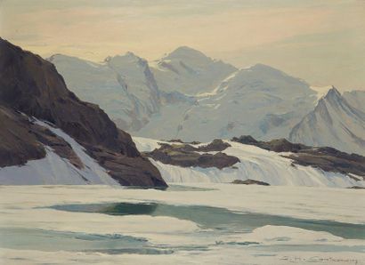 null Charles Henry CONTENCIN (1898-1955)

Le lac Noir et le Mont Blanc dans les Alpes

Huile...