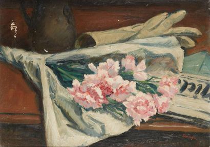 null Lucien SEEVAGEN (1887-1959)

Le bouquet de fleurs sur la table

Huile sur toile,...