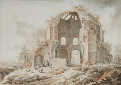 null Olivier LEMAY (1734-1797)

Ruines romaines animées

L'arc Claudius près de ste...