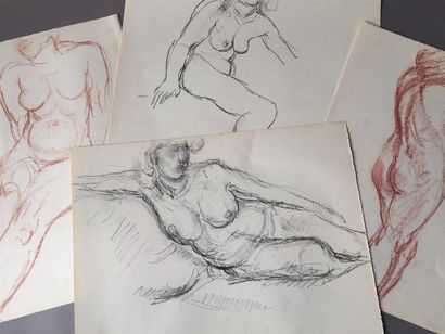 null Raoul POUILLAT (1902-1990)

Ensemble d'environ 100 dessins 

Etudes de nus

Sanguine,...