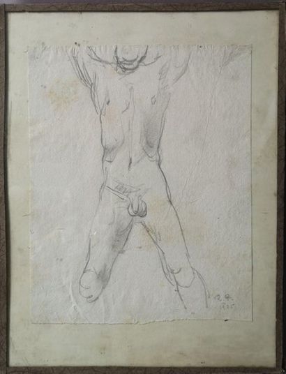 null Raoul POUILLAT (1902-1990)

Ensemble de trois dessins 

Etudes d'hommes nus

Sanguine,...