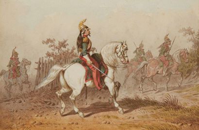 null Theodore FORT (1810-1896)

Hussard

Aquarelle gouachée, signée en bas à gauche.

14...