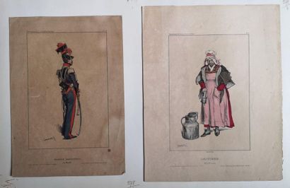null Paul GAVARNI (1804-1866)

Quatre lithographies en couleur de Frey représentant...