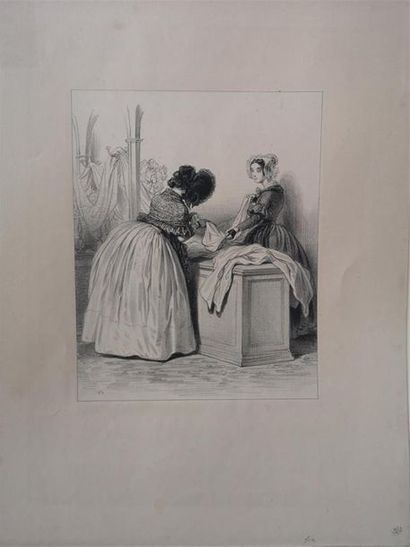 null Paul GAVARNI (1804-1866)

Lot de quatre lithographies en noir, épreuves du premier...