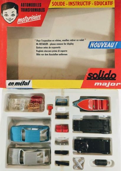 null SOLIDO - Coffret MAJOR 2 (1975) Permet de construire une RENAULT 16 - une OPEL...