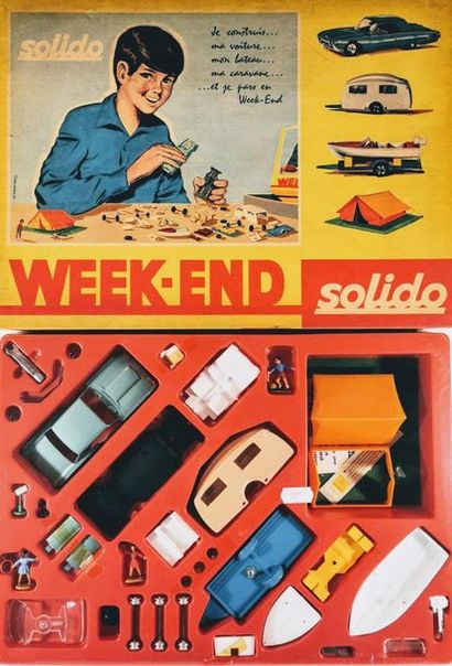 null SOLIDO - Coffret WEEK END n°2 (1965/1970) : Construction d’une FORD THUNDERBIRD...