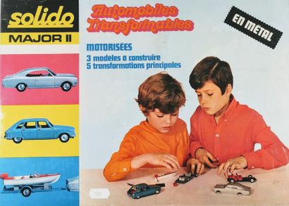 null SOLIDO - Coffret MAJOR II 1974 : Automobiles transformables motorisées - 3 modèles...
