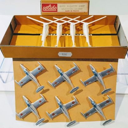 null SOLIDO - Maquettes avions (1955/1956) : planche de 6 MORANE SAULNIER « PARIS »...
