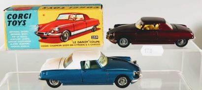null CORGI TOYS: « Le DANDY » coupé Henri CHAPRON sur châssis CITROEN, bordeaux métal, 259...