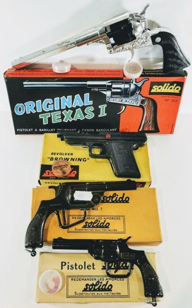 null SOLIDO - Armes de poing : ORIGINAL TEXAS 1 pistolet à barillet tournant - révolver...