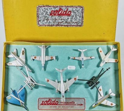 null SOLIDO - Coffret AVION II (1955) - Avions de collection : SUPER SABRE F 100...