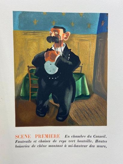 null COURTELINE (Georges). Un Client sérieux. Paris, 1936. In-4° en feuilles, sous...