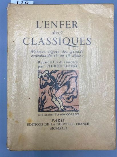 null [CURIOSA]. DUFAY (Pierre), ed. L'Enfer des classiques. Light poems by the great...