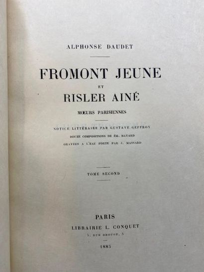 null DAUDET (Alphonse). Fromot jeune et Risler aîné. Moeurs parisiennes. Paris, Librairie...
