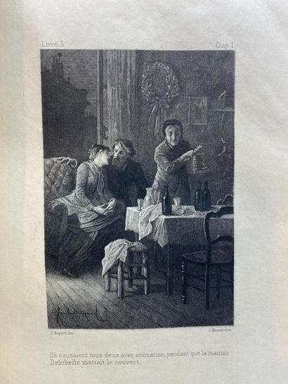 null DAUDET (Alphonse). Fromot jeune et Risler aîné. Moeurs parisiennes. Paris, Librairie...