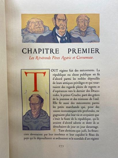 null FRANCE (Anatole). L’Île des pingouins. Paris, Éditions Lapina, 1926. 2 volumes...