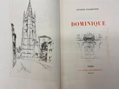 null FROMENTIN (Eugène). Dominique. Paris, Le Livre contemporain, 1905. Grand in-8°,...