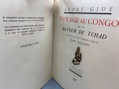 null GIDE (André). Voyage au Congo. Suivi du Retour du Tchad. Paris, Librairie Gallimard...