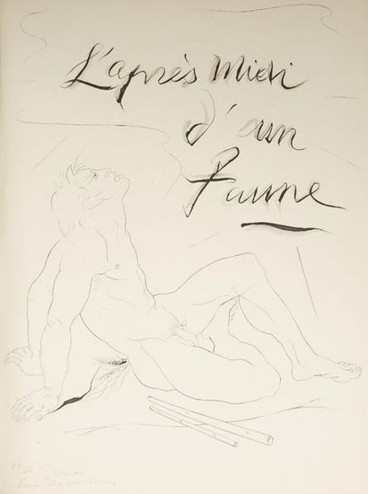 null MALLARMÉ (Stéphane). L’Après-midi d’un faune. Paris, 1948. In-folio, maroquin...