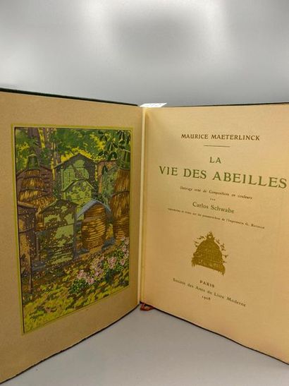 null MAETERLINCK (Mauritius). The life of bees. Paris, Société des Amis du livre...