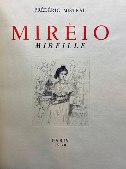 null MISTRAL (Frédéric). Mirèio. Mireille. Provençal poem. Paris, Frédéric Grégoire,...