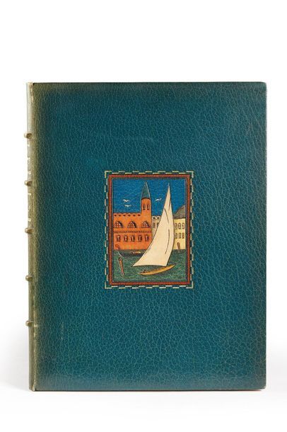 null MUSSET (Alfred de). Venice. Paris, Chez Henri Le Riche, 1928. Grand in-4°, blue...