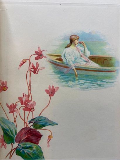 null THEURIET (André). Fleurs de cyclamens. Paris, Imprimé pour A. Girard, 1899....