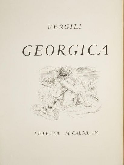 null VIRGILE. Les Géorgiques. Traduction par Michel de Marolles. Paris, 1944/1947....