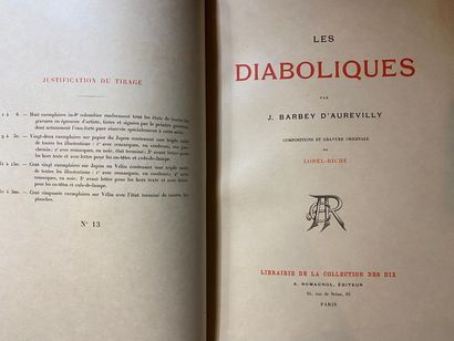 null BARBEY d’AUREVILLY (Jules). Les Diaboliques. Paris, Librairie de la Collection...