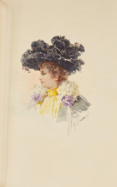 null BOURGET (Paul). Pastels. Ten portraits of women. Paris, Librairie L. Conquet,...